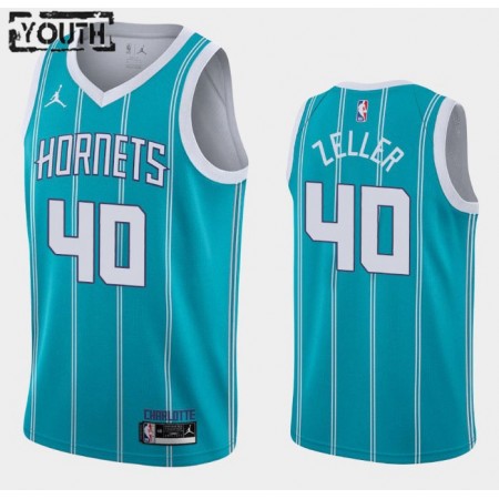 Camiseta Niños Charlotte Hornets Cody Zeller 40 2020-21 Jordan Brand Icon Edition Swingman